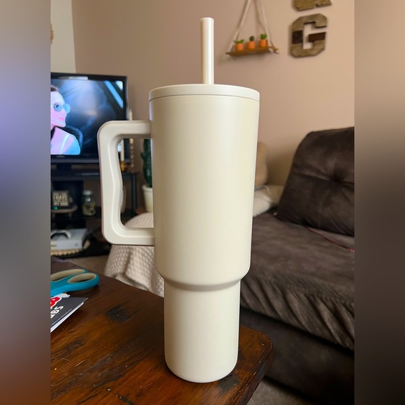 simple modern 40 Oz trek tumbler “almond birch” - Picture 2 of 2